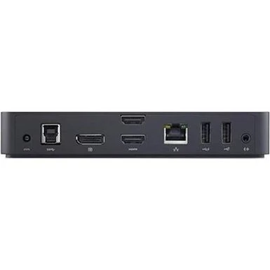 Dell - D3100 USB 3.0 Docking Station- HDMI - DP - Ethernet - USB-C - USB-A - Headphone And Audio Output -Plug And Play - Black - Image 2