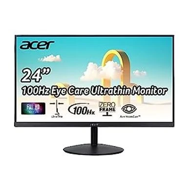 Acer SB242Y Hbi 23.8" Full HD (1920 X 1080) Zero-Frame Gaming Office Monitor | AMD FreeSync Technology | Ultra-Thin Stylish Design | 100Hz | 1ms (VRB) | Low Blue Light | Tilt | HDMI & VGA Ports