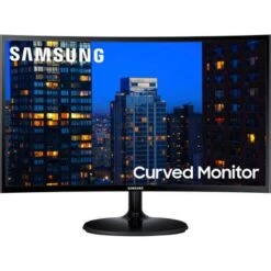Samsung - 27" 390C Series Curved FHD AMD FreeSync Monitor (HDMI, VGA) - Black