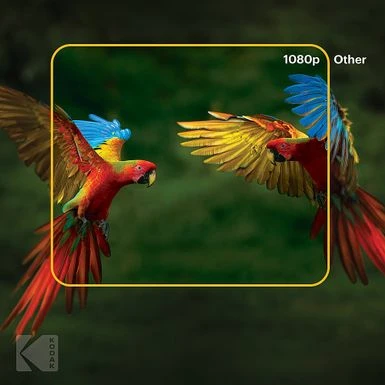 Kodak - FLIK HD9 Smart Projector, 1080p Portable Movie Projector With Android TV, Wi-Fi, Bluetooth & Built-In Speakers - Black - Image 3