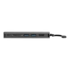 StarTech.com USB C Multiport Adapter - USB-C Travel Dock To 4K HDMI 3x USB 3.0 Hub SD/SDHC GbE 60W PD 3.0 Pass-Through - USB Type-C/Thunderbolt 3 - Upgraded Version Of DKT30CSDHPD (DKT30CSDHPD3) - Docking Station - USB-C - GigE