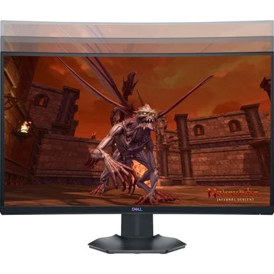 Dell - S2721HGF 27" Gaming - LED Curved FHD FreeSync And G-SYNC Compatible Monitor (DisplayPort, HDMI) - Black - Image 3
