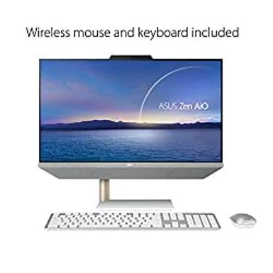 ASUS Zen AiO 24, 23.8 FHD Touchscreen Display, AMD Ryzen 7 5825U Processor, 16GB DDR4 RAM, 512GB SSD, Windows 11 Home, Kensington Lock, Wireless Keyboard AndMouse Included, White, M5401WYA-DH704T - Image 2