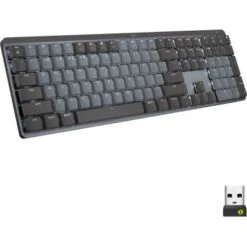 Logitech - MX Mechanical Full Size Wireless Mechanical Tactile Switch Keyboard For Windows/macOS With Backlit Keys - Graphite