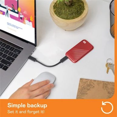 WD My Passport 2TB USB 3.2 Gen 2 Type-C Portable External SSD, Red - Image 12