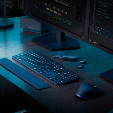 Logitech - MX Keys S Advanced Full-size Wireless Scissor Keyboard For PC And Mac With Backlit Keys - Pale Gray - Image 6