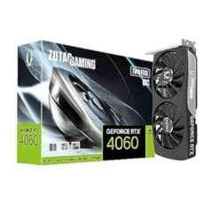 ZOTAC Gaming GeForce RTX 4060 8GB Twin Edge OC DLSS 3 8GB GDDR6 128-bit 17 Gbps PCIE 4.0 Compact Gaming Graphics Card, ZT-D40600H-10M