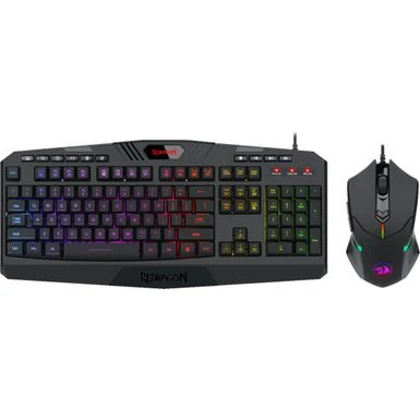 REDRAGON - S101-5 Wired Gaming Keyboard And Optical Mouse Gaming Bundle With RGB Backlighting - Black