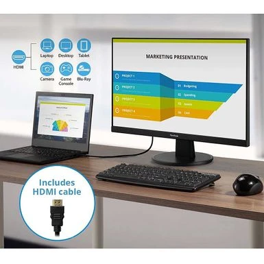 ViewSonic - VA2747-MH 27" LCD FHD Monitor (VGA, HDMI) - Black - Image 9