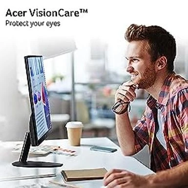 Acer SB242Y Hbi 23.8" Full HD (1920 X 1080) Zero-Frame Gaming Office Monitor | AMD FreeSync Technology | Ultra-Thin Stylish Design | 100Hz | 1ms (VRB) | Low Blue Light | Tilt | HDMI & VGA Ports - Image 8