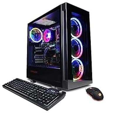 CyberpowerPC Gamer Master Gaming PC, AMD Ryzen 5 7600 3.8GHz, GeForce RTX 4060 8GB, 16GB DDR5, 500GB NVMe SSD, Wi-Fi Ready & Windows 11 Home (GMA2700A)