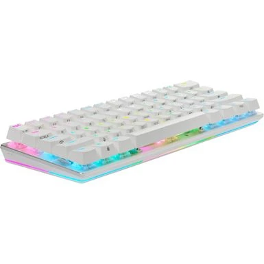 CORSAIR - K70 Pro Mini Wireless 60% RGB Mechanical Cherry MX SPEED Linear Switch Gaming Keyboard With Swappable MX Switches - White - Image 3
