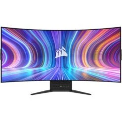 CORSAIR - Xeneon Flex 45” OLED Bendable QHD 240Hz 0.03ms FreeSync And G-SYNC Compatible Monitor With HDR10 (HDMI, DisplayPort) - Black