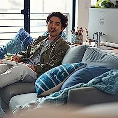 HP 23.8 Inch All-in-One Desktop PC, FHD Display, AMD Athlon Gold 7220U, 8 GB RAM, 256 GB SSD, AMD Radeon Graphics, Windows 11 Home, 24-cr0020 (2023) - Image 9