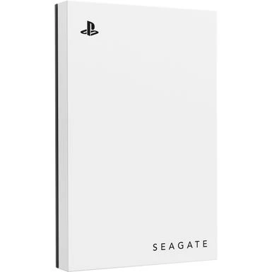 Seagate - Game Drive For PlayStation Consoles 2TB External USB 3.2 Gen 1 Portable Hard Drive With Blue LED Lighting - White - Image 2