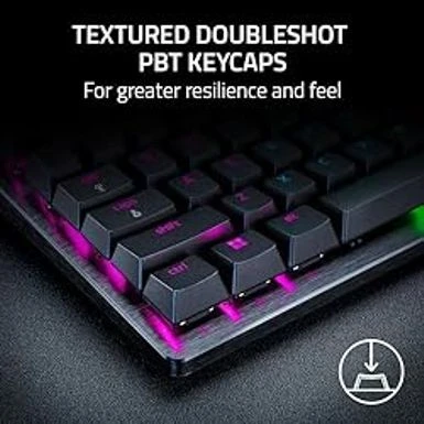 Razer Huntsman V3 Pro Esports Gaming Keyboard: Analog Optical Switches W/Rapid Trigger & Adjustable Actuation - Media Keys & Dial - Doubleshot PBT Keycaps - Aluminum Top Plate - Wrist Rest - Image 6