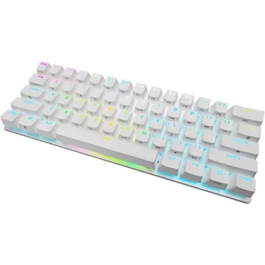 CORSAIR - K70 Pro Mini Wireless 60% RGB Mechanical Cherry MX SPEED Linear Switch Gaming Keyboard With Swappable MX Switches - White - Image 12