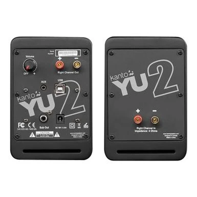 Kanto YU2 Matte Black Powered Desktop Speakers - Image 3