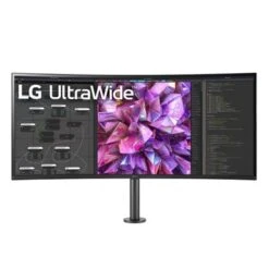LG 38WQ88C-W 38" 21:9 UltraWide QHD+ Curved IPS LCD HDR Monitor With Ergo Stand, Built-In Speakers