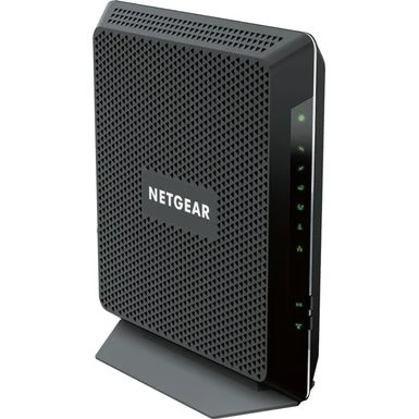 NETGEAR - Nighthawk AC1900 Router With DOCSIS 3.0 Cable Modem - Black