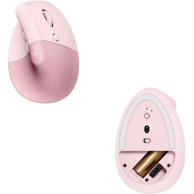 Logitech - Lift Vertical Wireless Ergonomic Mouse With 4 Customizable Buttons - Rose - Image 4