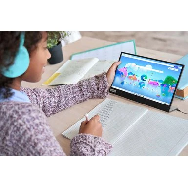 Lenovo - L15 15.6" IPS LED FHD USB-C Portable Monitor - Silver - Image 8