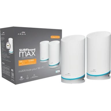 ARRIS - SURFboard MAX AX6600 Tri-Band Wi-Fi 6 Mesh System (2 Pack) Model W121