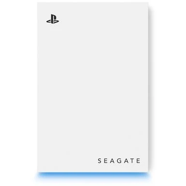 Seagate - Game Drive For PlayStation Consoles 2TB External USB 3.2 Gen 1 Portable Hard Drive With Blue LED Lighting - White - Image 8