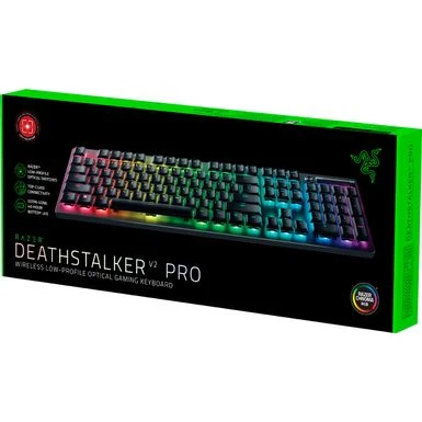 Razer - DeathStalker V2 Pro Full Size Wireless Optical Linear Switch Gaming Keyboard With Low-Profile Design - Black - Image 6