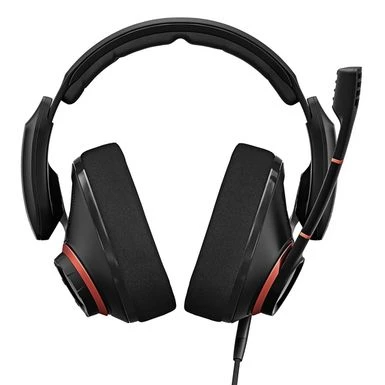 EPOS GSP 500 Open Acoustic Wired Gaming Headset, Black/Red - Image 3