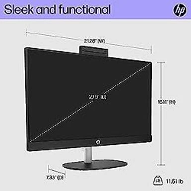 HP 23.8 Inch All-in-One Desktop PC, FHD Display, Intel Core I3-N300, 8 GB RAM, 256 GB SSD, Intel UHD Graphics, Windows 11 Home, 24-cr0030 (2023), Shell White - Image 5