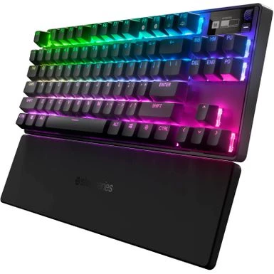 SteelSeries - Apex Pro 2023 TKL Wireless Mechanical OmniPoint 2.0 Adjustable Actuation Switch Gaming Keyboard With RGB Backlighting - Black - Image 9