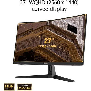 ASUS TUF VG27WQ1B 27" 16:9 QHD 165Hz VA LCD Gaming Monitor With FreeSync & Built-In Speakers - Image 2