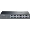 TP-Link - 24-Port 10/100/1000 Mbps Gigabit Ethernet Switch - Gray