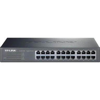 TP-Link - 24-Port 10/100/1000 Mbps Gigabit Ethernet Switch - Gray