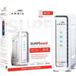 Motorola ARRIS - SURFboard SB6190 32 X 8 DOCSIS 3.0 Cable Modem - White