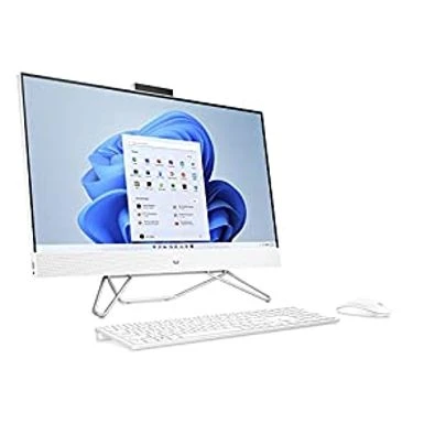 HP 27” All-in-One Desktop PC, AMD Ryzen 7 5700U, 12 GB RAM, 256 GB SSD & 1 TB Hard Drive, Full HD IPS Display, Windows 11 Pro, 720p Privacy Webcam, Dual Mics, Keyboard And Mouse (27-CB0052, 2022) - Image 4