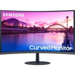 Samsung - 27" S39C Series 1000R Curved FHD FreeSync Monitor With Built-In Speakers (DisplayPort, HDMI) - Black