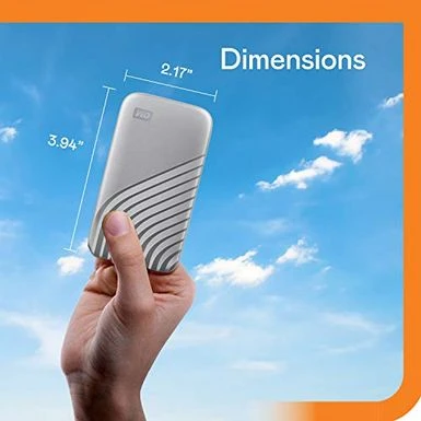 WD 1TB My Passport SSD External Portable Drive, Silver, Up To 1,050 MB/s - WDBAGF0010BSL-WESN - Image 5