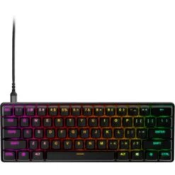 SteelSeries - Apex Pro Mini 60% Wired Mechanical OmniPoint 2.0 Adjustable Actuation Switch Gaming Keyboard With RGB Backlighting - Black