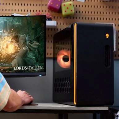 Alienware - Aurora R16 Desktop - 13th Gen Intel Core I7 - 16GB Memory - NVIDIA GeForce RTX 4060Ti - 1TB SSD - Basalt Black - Image 9