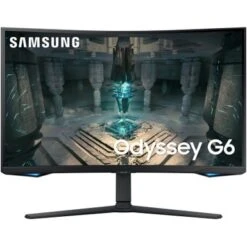 Samsung - Odyssey G6 27” Curved QHD FreeSync Smart Gaming Monitor With HDR (USB-C, DisplayPort, HDMI, USB 3.0) - Black