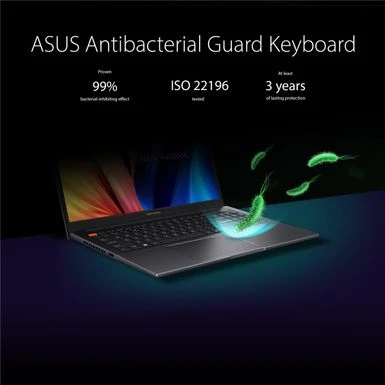 ASUS VivoBook S15 S3502 15.6" Full HD Notebook Computer, AMD Ryzen 7 5800H 3.2GHz, 8GB RAM, 512GB SSD, Windows 11 Home, Indie Black - Image 2