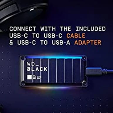 WD_BLACK 1TB P40 Game Drive SSD - Up To 2,000MB/s, Portable External Solid State Drive SSD, Compatible With Playstation, Xbox, PC, & Mac - WDBAWY0010BBK-WESN - Image 5