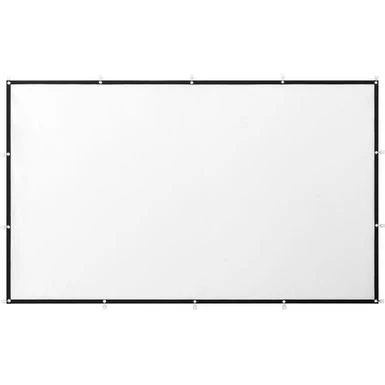 Insignia™ - 100" Home Theater Portable Folding Projector Screen - White