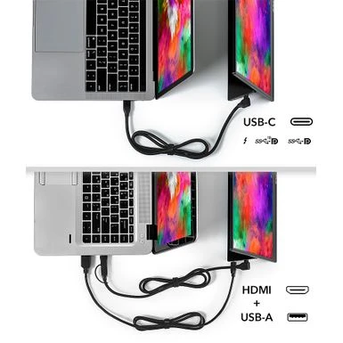 SideTrak - Solo Touchscreen Freestanding Portable 15.6" Monitor - Black - Image 3