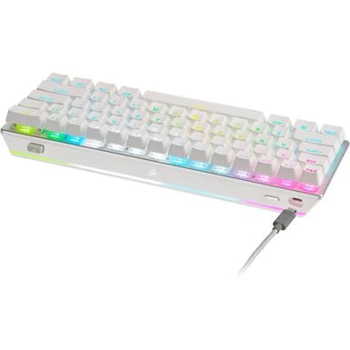 CORSAIR - K70 Pro Mini Wireless 60% RGB Mechanical Cherry MX SPEED Linear Switch Gaming Keyboard With Swappable MX Switches - White - Image 8