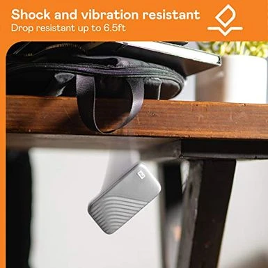 WD 1TB My Passport SSD External Portable Drive, Silver, Up To 1,050 MB/s - WDBAGF0010BSL-WESN - Image 7