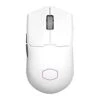 Cooler Master MM712 Wireless Gaming Mouse White With Adjustable 19,000 DPI, 2.4GHz And Bluetooth, Ultraweave Cable, PTFE Feet, RGB Lighting And MasterPlus+ Software