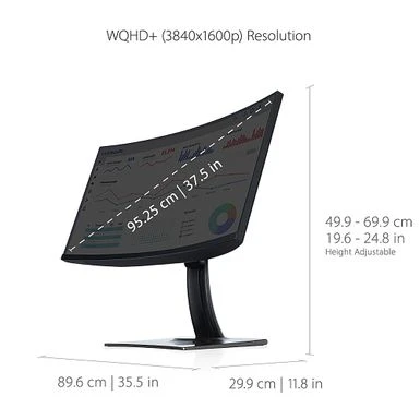 ViewSonic - ColorPro VP3881A 38" LED WQHD Curved Monitor With HDR10 (USB C/HDMI/DisplayPort) - Image 11